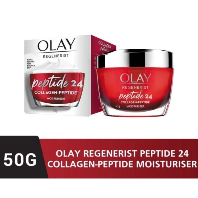 TERMURAH - OLAY REGENERIST PEPTIDE 24- COLLAGEN PEPTIDE MOSTURISER / SERUM