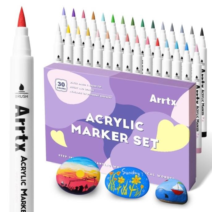 

ARRTX ACRYLIC MARKER SET 30CLR