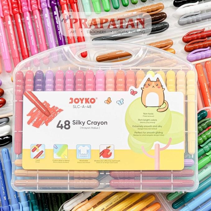 

Joyko Silky Crayon 12 Warna SLC-A-12