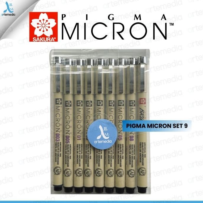 

Drawing Pen Sakura Pigma Micron Set 9