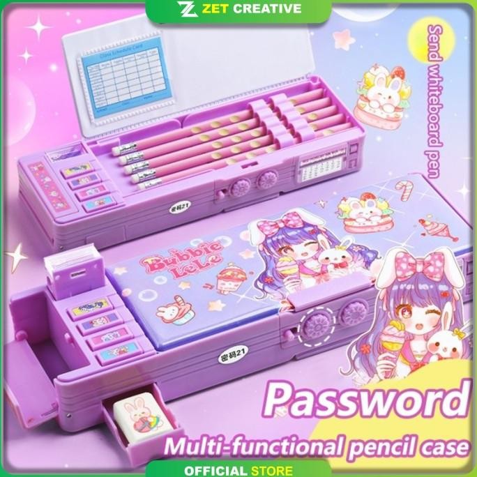 

Kotak Alat Tulis Multifungsi Kunci Kode Perempuan Pensil Sanrio Dua Sisi Bernilai Tinggi Kapasitas Besar