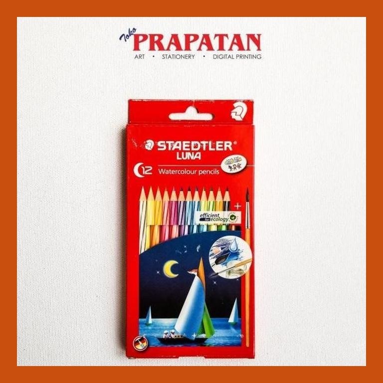 

[ PERALATAN LUKIS / GAMBAR ] PENSIL WARNA STAEDTLER LUNA 12 WARNA / WATERCOLOUR PENCILS PACKING AMAN