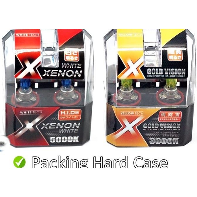 Bohlam Halogen H1 H3 H4 H7 H8 H11 H16 Michiba Putih Kuning