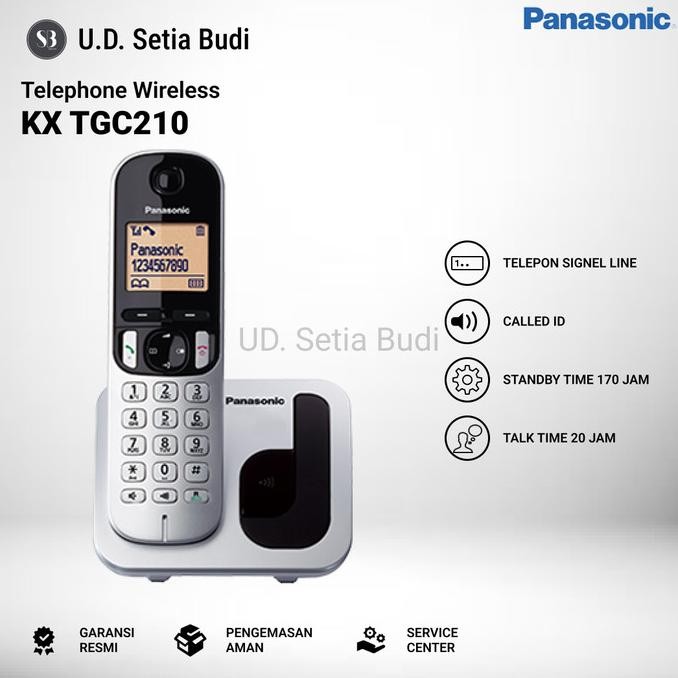 TERLARIS - Cordless Telephone / Telephone Wireless Panasonic KX-TGC210