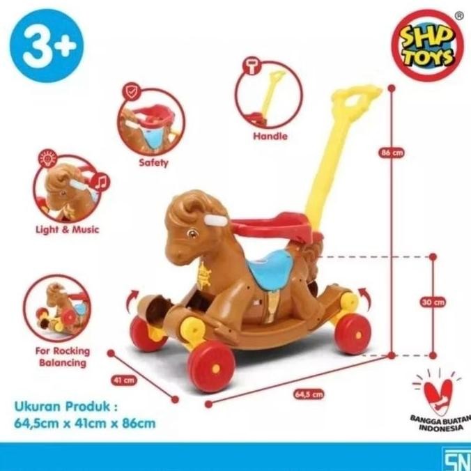 SHP KH SHP KP MOBILAN KUDA KUDAAN KUDA JUNGKAT JUNGKIT KUDA DORONG KUDA MAINAN ANAK BISA DI NAIKI 13