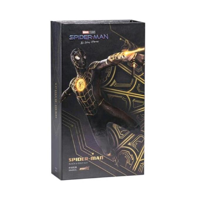 ZD TOYS MARVEL SPIDERMAN NO WAY HOME BLACK AND GOLD SUIT ACTION FIGURE ORIGINAL 1404T