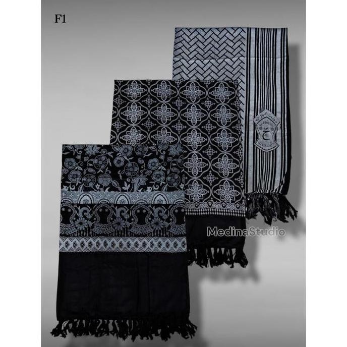 SORBAN HITAM MOTIF KHASR WARNA HITAM LOGO NU TROMPAH BATIK Dewasa Pria Selendang Syal