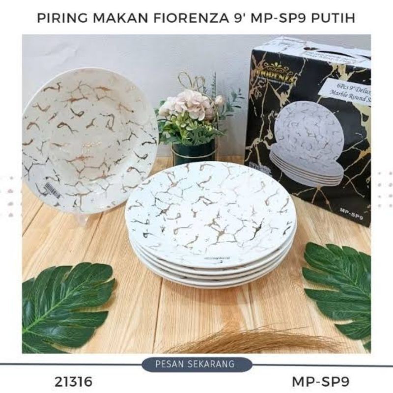 Piring Makan Keramik Fiorenza 9 inc MP/MH 9