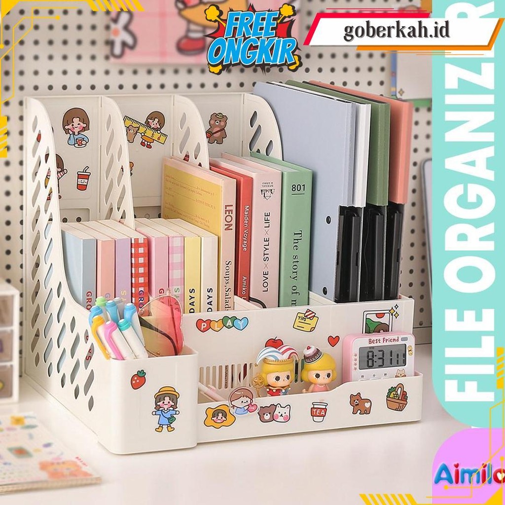 

Aimilo - Rak Buku Organizer File Dengan Tempat Pena Box File Tempat Buku Tempat Penyimpanan Berkas Kantor Terlaris