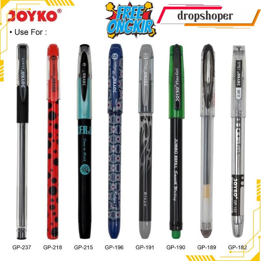 

[1 Box / 24 Pcs] Joyko Gpr-263 0.5 Mm / Gel Pen Refill Isi Ulang Pulpen Siap Kirim