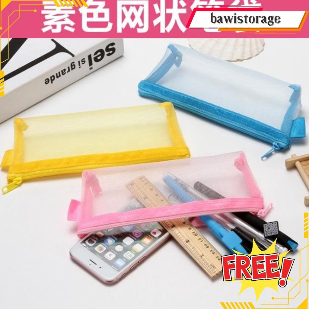 

Atm.Medan Pensil Case Jaring Tabung Transparan / Tempat Pensil Jaring Termurah Banget