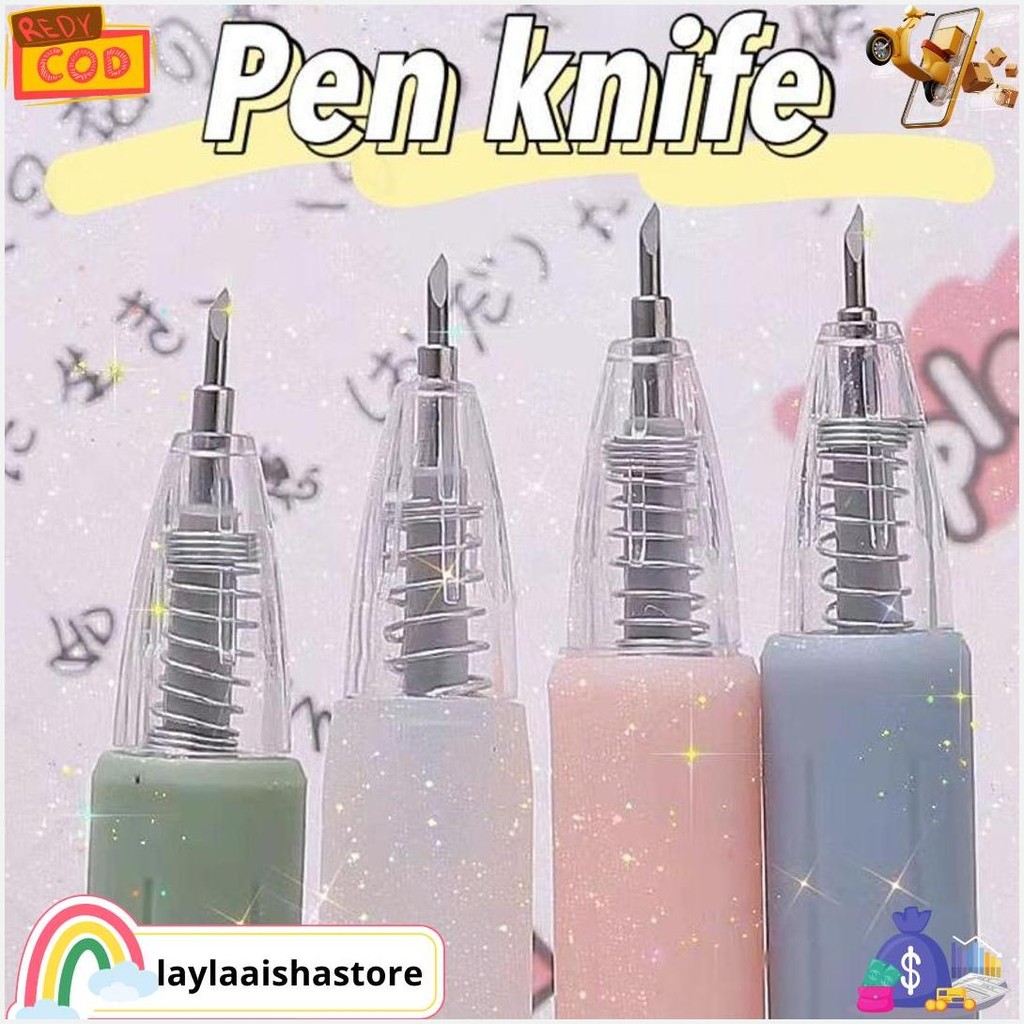

[Artopia] Macaron Pen Cutter / Paper Carving Knife Bujo Bolpen Jurnal Morandi Terlaris
