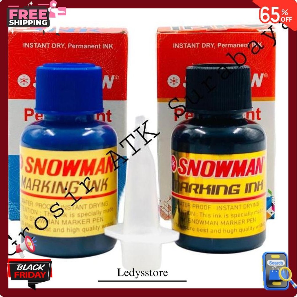 

Tinta Snowman Permanen / Refill Spidol Snowman Permanen Permanent Mig 20 / Mig-20 Gratis Ongkir