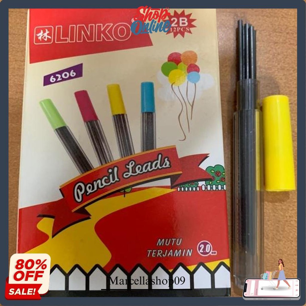 

(12Tube) Isi Pensil Mekanik Linko 2.0Mm | Isi Pensil Besar Bisa Cod