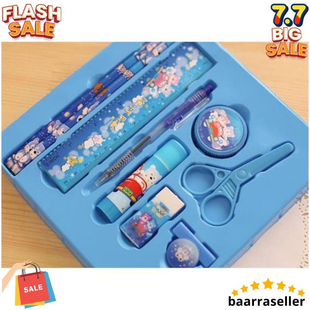 

Cahaya Pelangi (Cps) - Pencil Set 9 In 1 Alat Tulis Sekolah Anak Lengkap Murah Original Produk