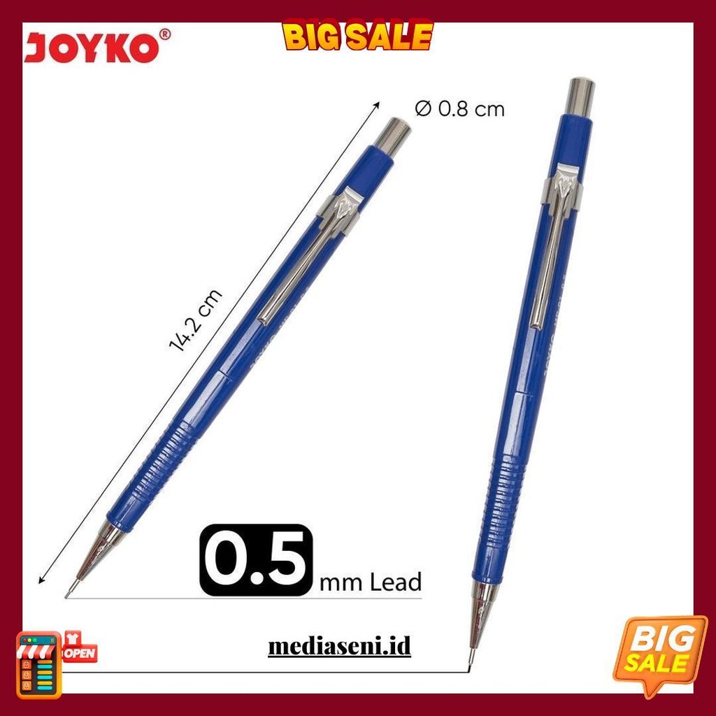 

Mechanical Pencil Pensil Mekanik Joyko Mp-01 0.5 Mm Siap Kirim
