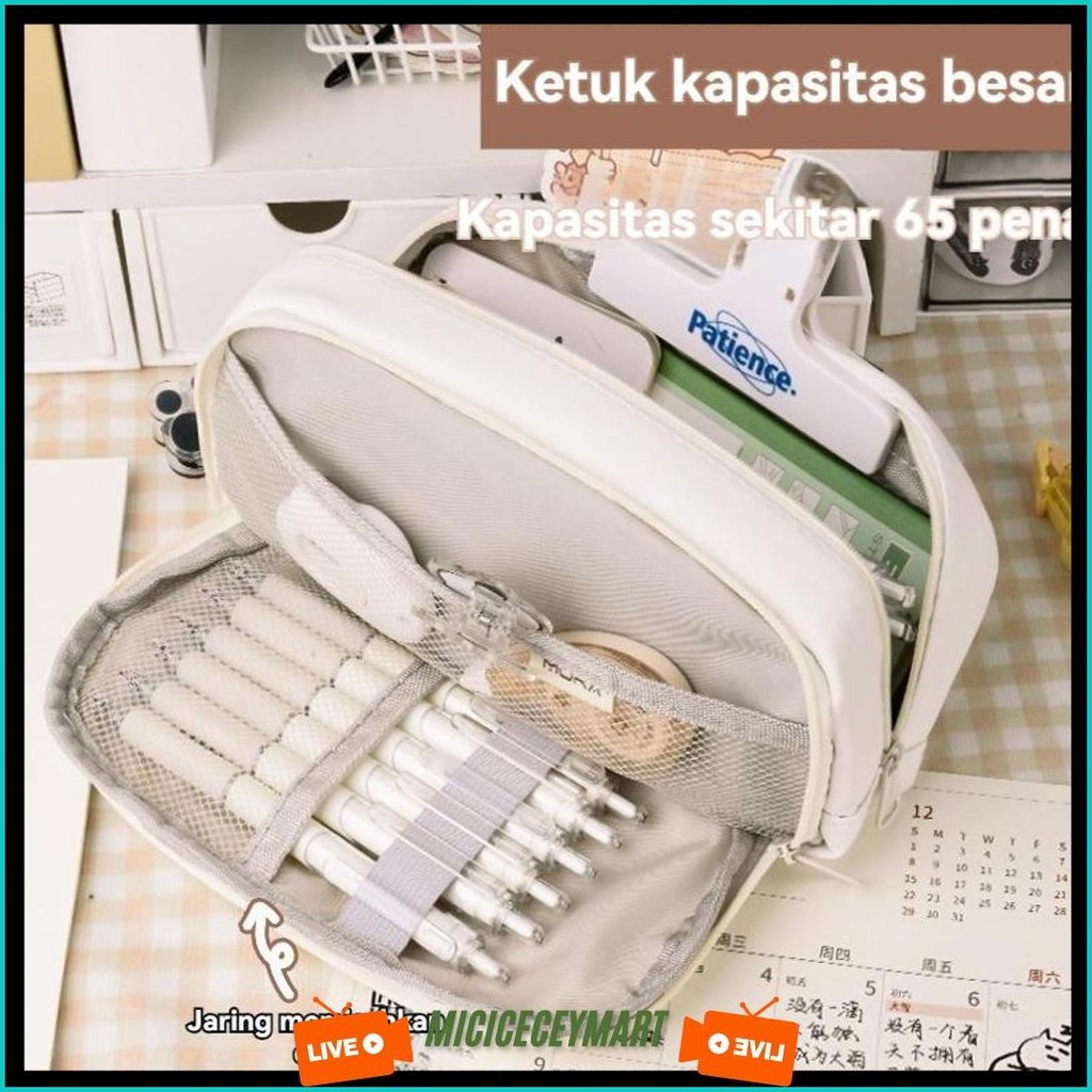 

Kotak Pensil Kanvas Multiwarna Kotak Pena Estetika Kapasitas Besar Korea Perlengkapan Penyimpanan Alat Tulis Siswa Sekolah Gratis Ongkir