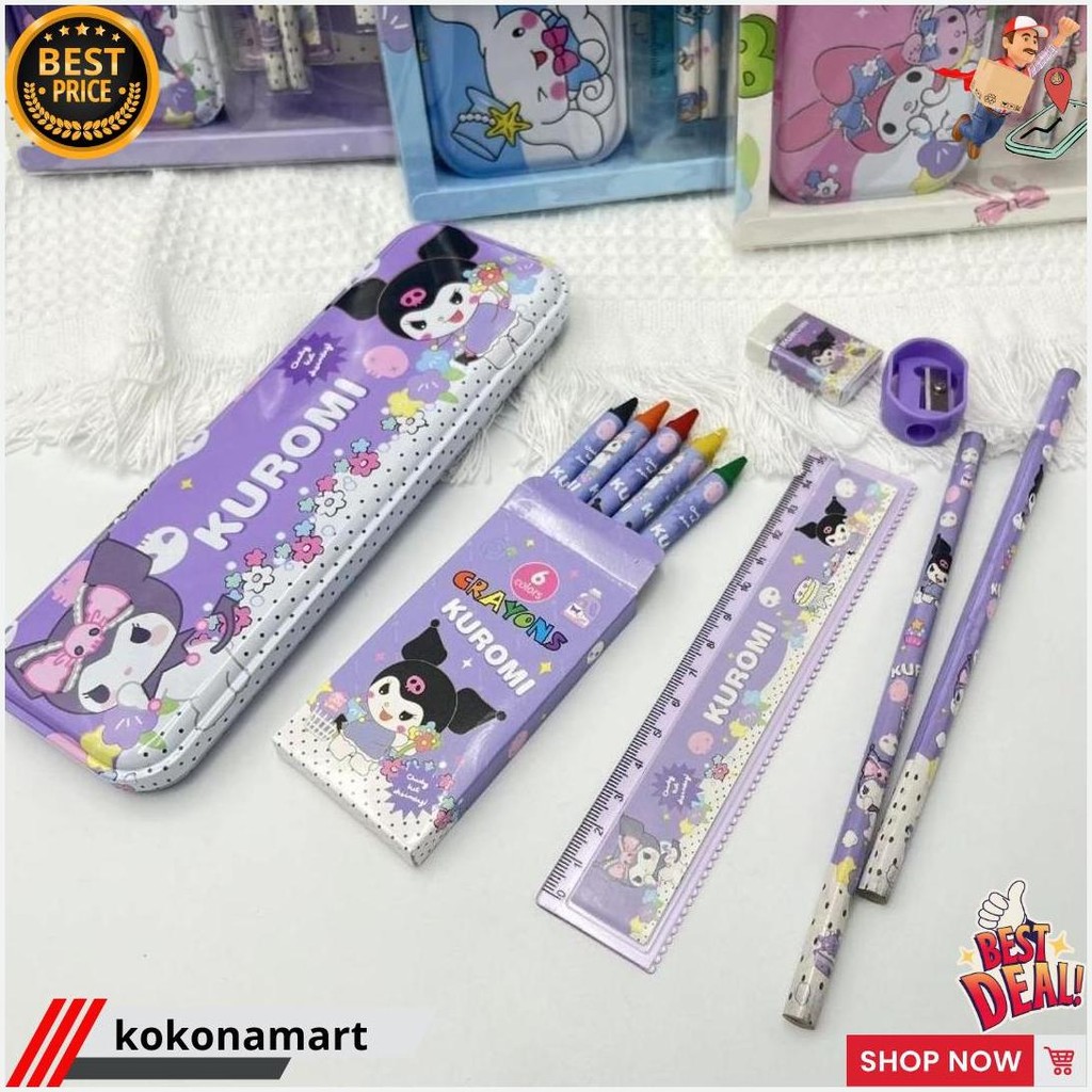 

Kotak Pensil Alat Tulis Tempat Pensil Aesthetic Perlengkapan Sekolah Alat Tulis Lengkap Set 7 In 1 Bisa Cod