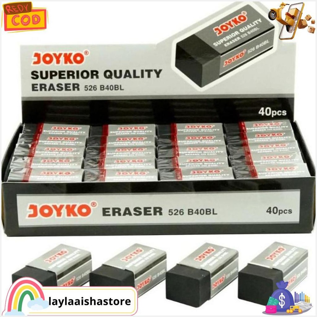 

Penghapus Pencil Joyko Hitam 526 B50Bl(Harga Tertera 1 Pack Isi 40) Bisa Cod