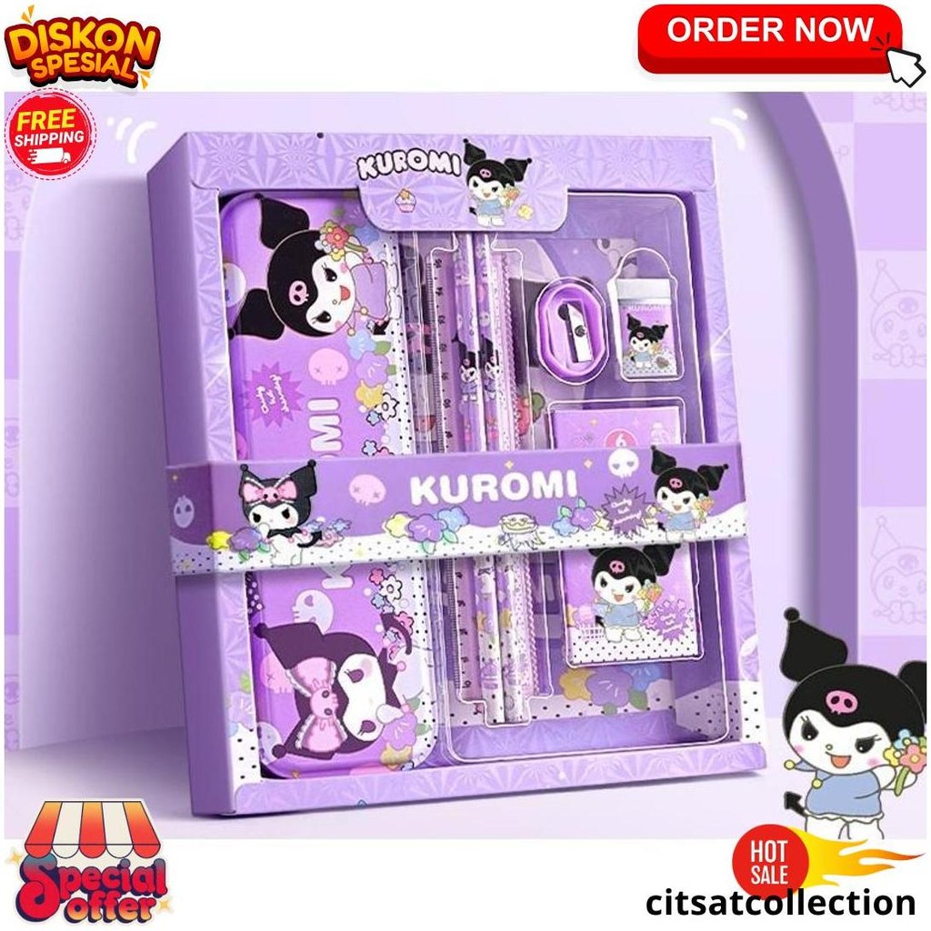 

Study Set Stationery Pensil Set Paket Alat Tulis Sekolah Krkter Spiderman/ Frozen/Unicorn 8015 Cod