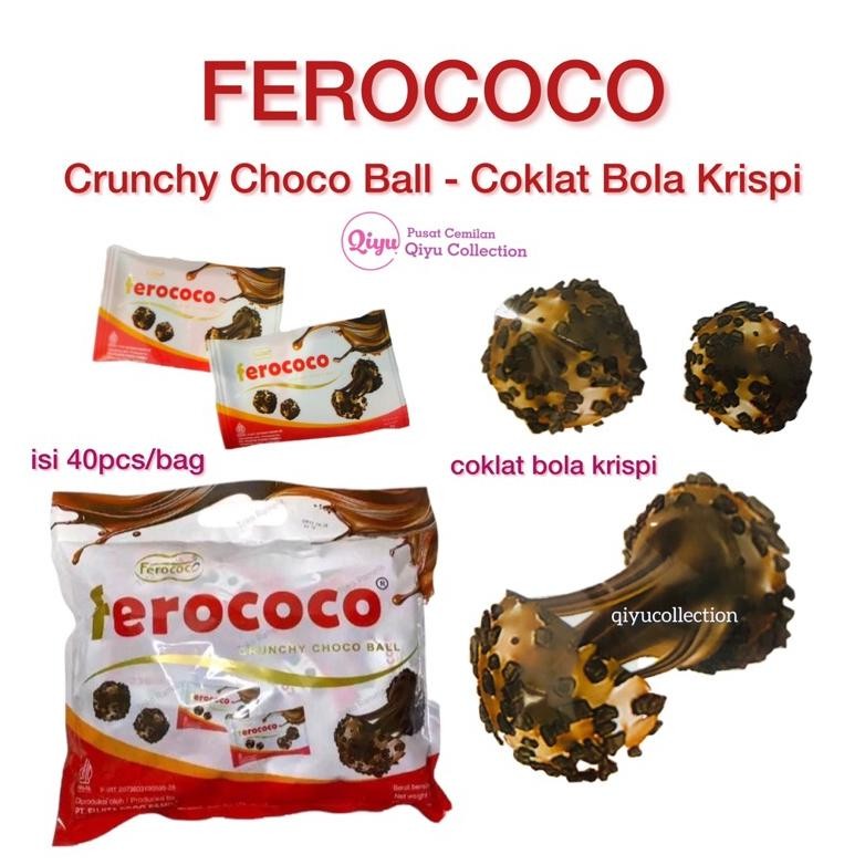 

IK69 FEROCOCO Bag - Crunchy Choco Ball - Coklat Bola Kinderjoy - Cokelat Krispi Murah Hemat
