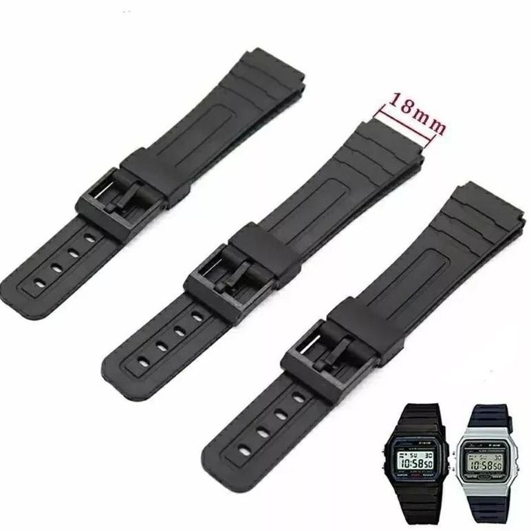Promo Spesial Strap Tali Jam Tangan CASIO F-91W F-94W F-105W F91W F94W F105W W59 W-59 Original