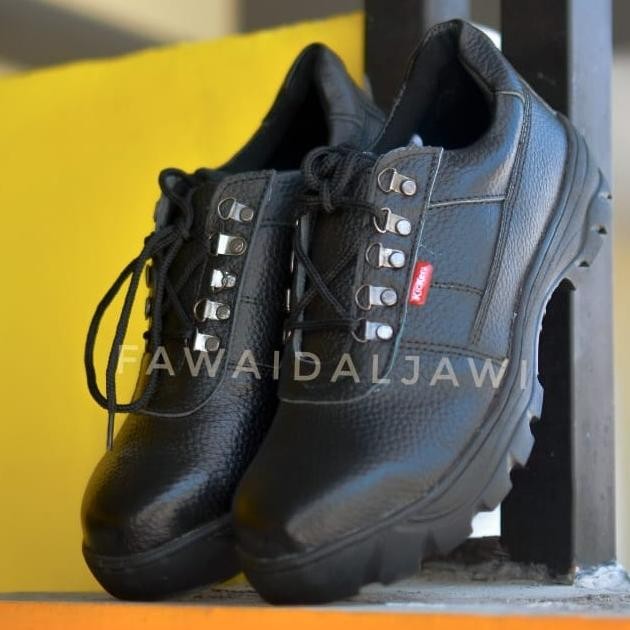 JH85 Sepatu Safety Kulit Omega Asli King Skn Original Termahal Kitchen Pabrik Kantor Murah Ujung Bes