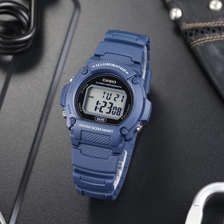 we-53 Jam Tangan Casio W-219H-2AVDF W-219H W-219 W219H W 219H Hemat