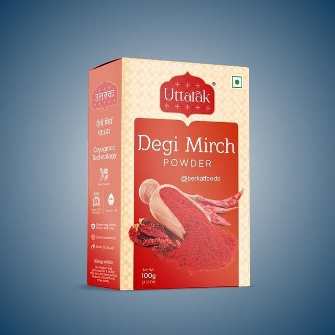 

] Degi Mirch Uttarak / Chili Deggi Mirchi Grounded India / Bubuk Cabe Cabai Warna Cerah