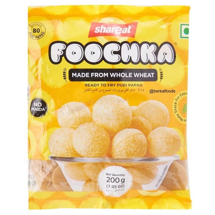 

:>:>:>:>] Dry Pani Puri Papad Shareat India / Kerupuk Pani Puri Kering Indian Chaat Mentah Vegetarian
