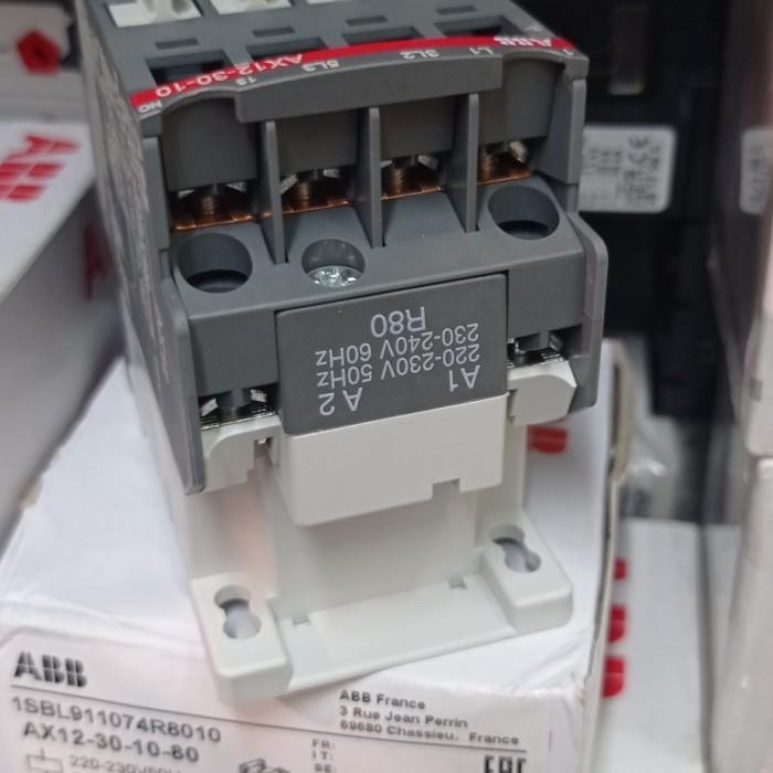 Kontaktor Abb Ax12-30-01 25A 220V Contactor Ax12 30 10 Original Dan Terpercaya