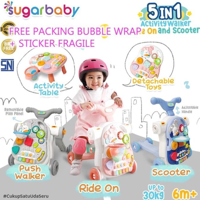 Sugar Baby Activity Walker 5 In 1 Ride On Scooter Baby Push Walker