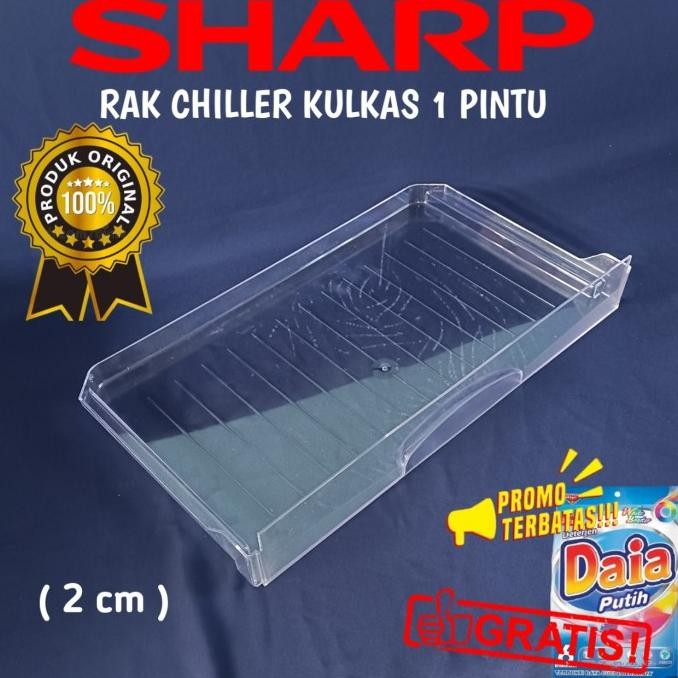 :<:<:<:<] RAK CHILLER KULKAS RAK PENAMPUNG AIR RAK IKAN & DAGING SHARP ORIGINAL