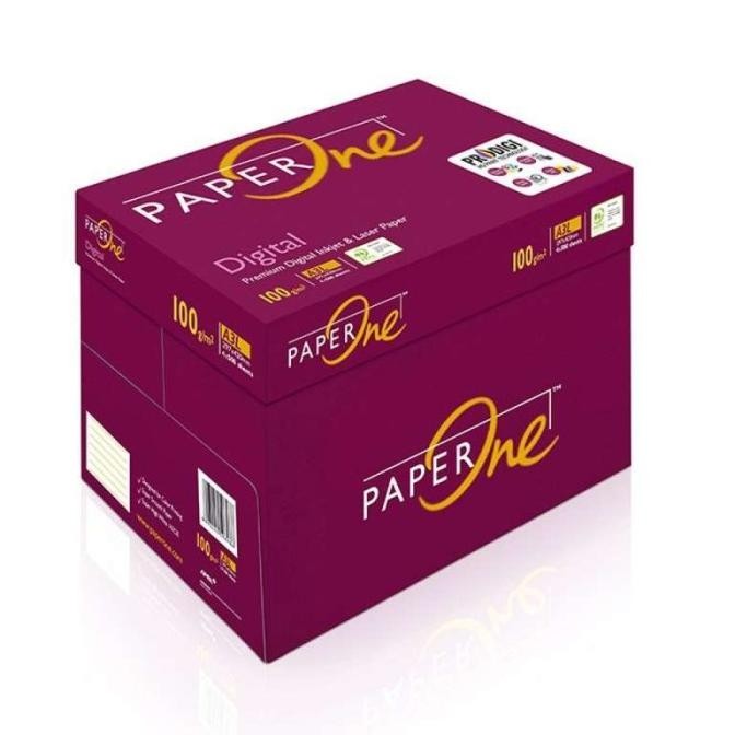 TERBARU - KERTAS HVS PAPER ONE A4 100 gr PER DUS
