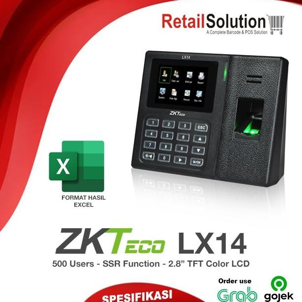 BEBAS ONGKIR - Mesin Absensi Sidik Jari SSR USB - ZKTECO LX14 / LX-14 Fingerprint