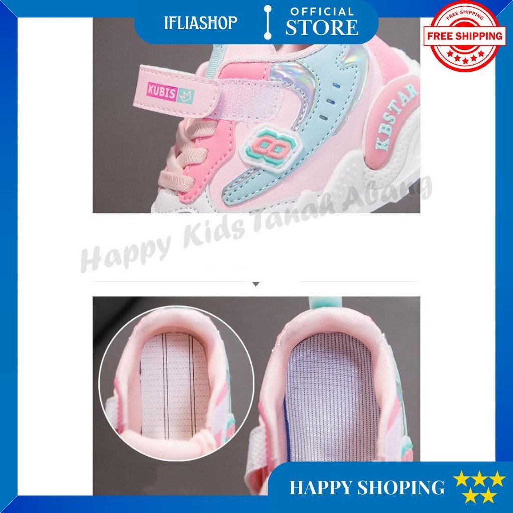 Sepatu Sneaker Anak Prempuan / Sepatu Olahraga Anak Cewek Kekinian / Sepatu Anak  Murah Berkualitas 