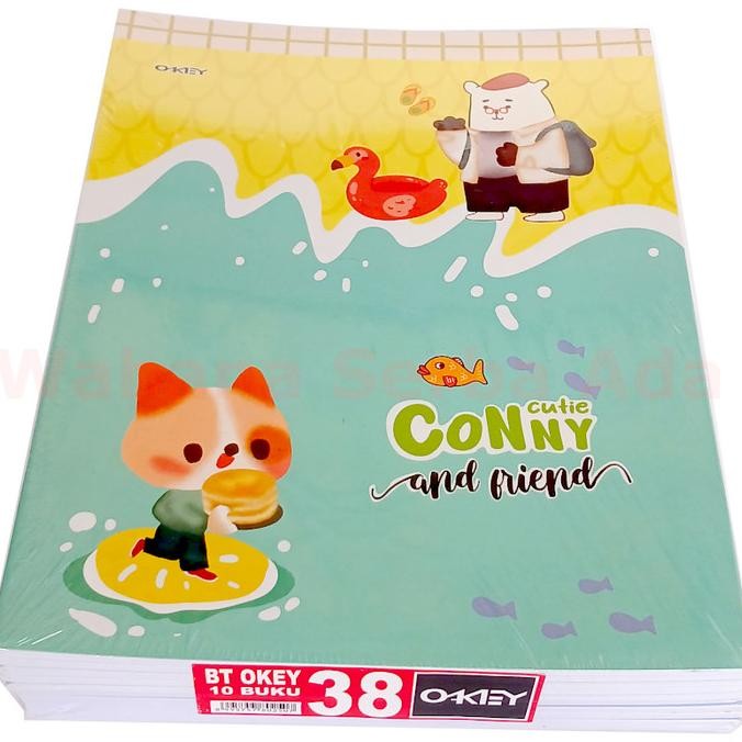 

Promo!! Buku Tulis Okey 38 Lembar 1 Pack Isi 10 Buku Si Kiky