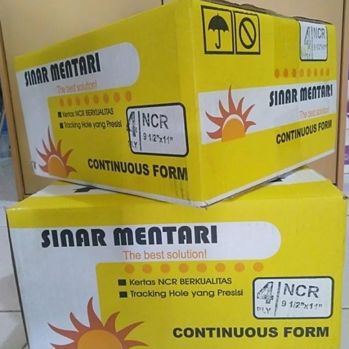 

NEW Continuous Form 4 Ply Full Ncr Uk 9,5" X 11" Sinar Mentari