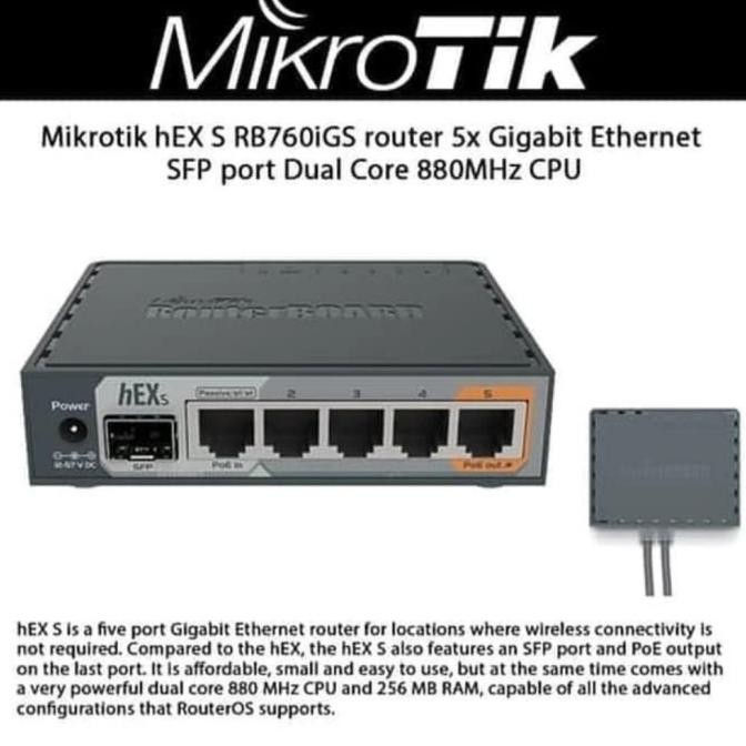 TERBARU - MIKROTIK RB760IGS/RB 760IGS/rb760 IGS SFP GIGABIT HEX S