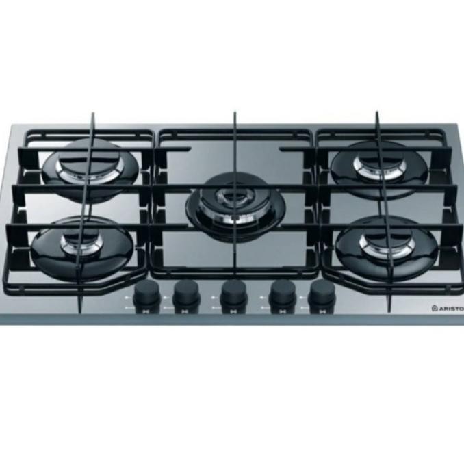 Grosir Ariston Kompor Tanam Gas 5 Tungku / Burners 75 Cm Tq751(Ice)Kx