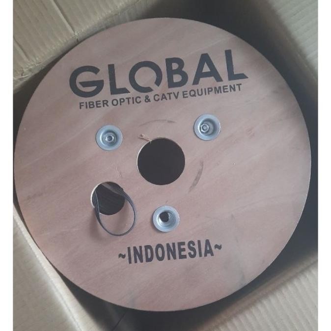 TERMURAH - Kabel FO dropcore global spesial type 2core 3kawat panjang 1km