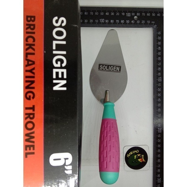 [12 pcs]  SOLIGEN Cetok sendok semen oval gg fiber 6  7  8 " inch