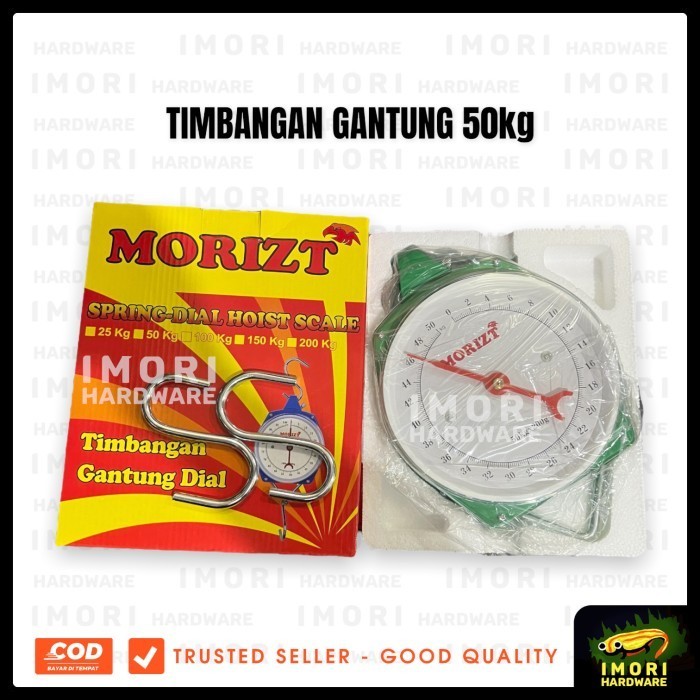 MORIZT Timbangan Gantung 50 100kg Hanging Scale Barang Dus Jarum