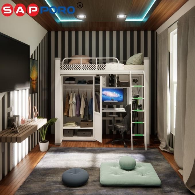 Promo Sapporo Manly - Apartement Bed Set | Multifunctional Loft Bed