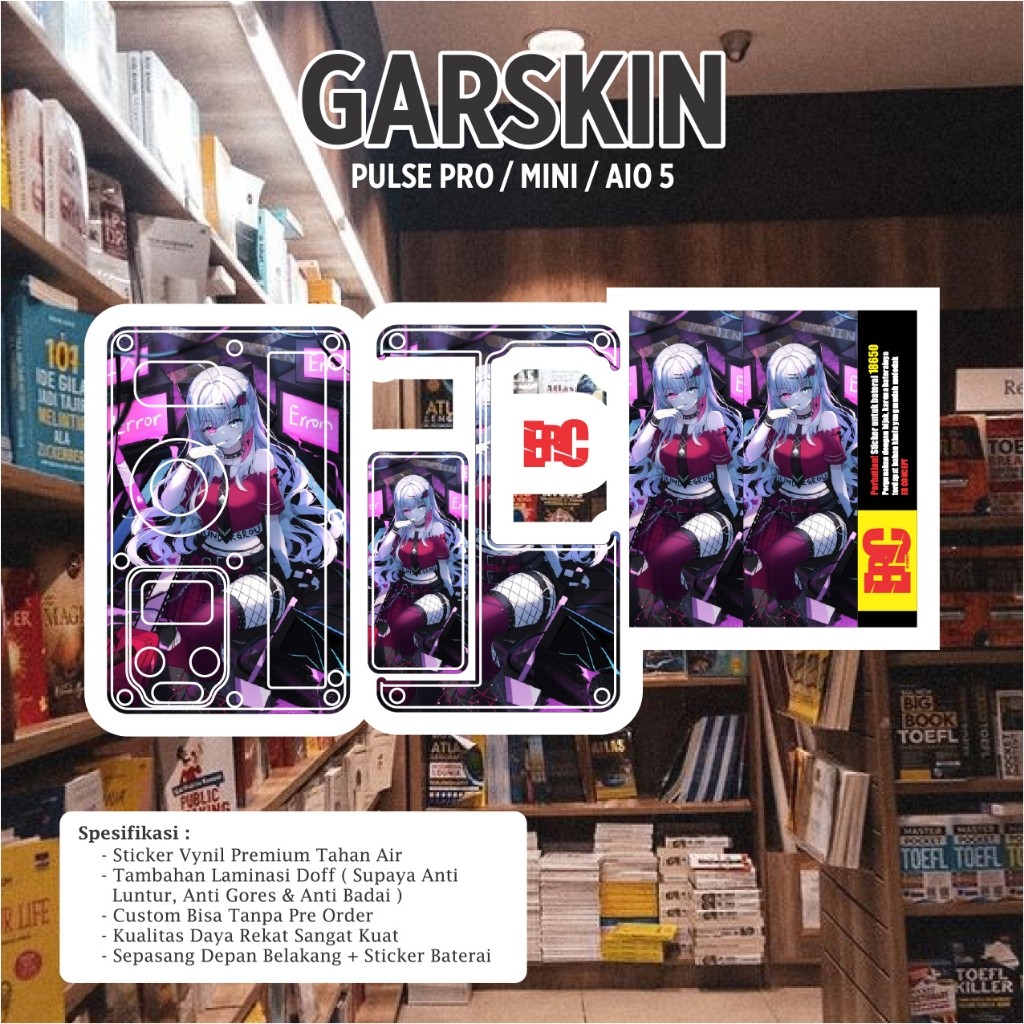 

*PromoTerjangkau* Er Concept Sipulse Bulat 25 Garskin Wrap Stiker Premium / X Casing Case COD