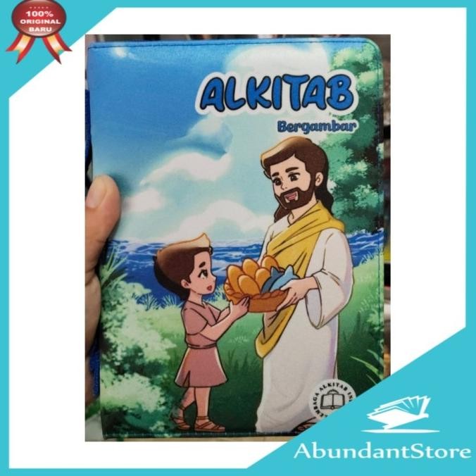 

Alkitab Anak Ukuran Sedang - Sampul Kain Resleting Bergambar - TB2 044 TI Anak Bergambar - LAI bs