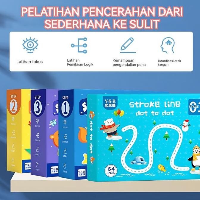 

Murah!! Magic Workbook 128 Pcs / Activity Book / Dot Reusable Pen / Buku Aktivitas Anak Belajar / Pen Training Book Wipe And Clean Book Activity
