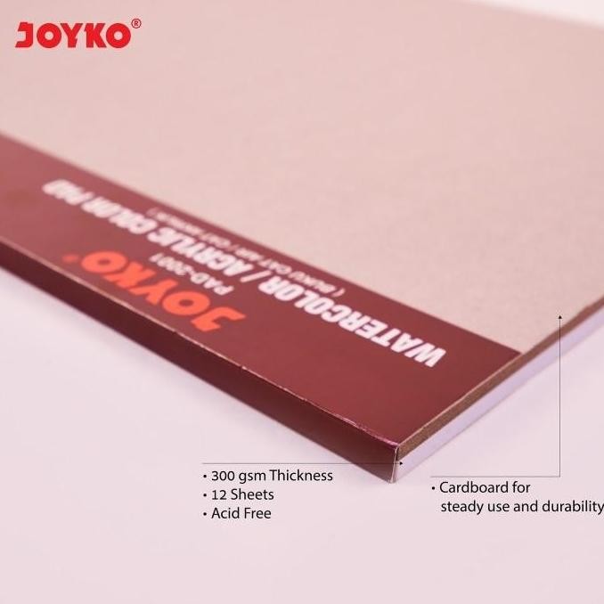 

Joyko Watercolor Pad Buku Gambar Cat Air Akrilik 300 gsm 12 Sheets