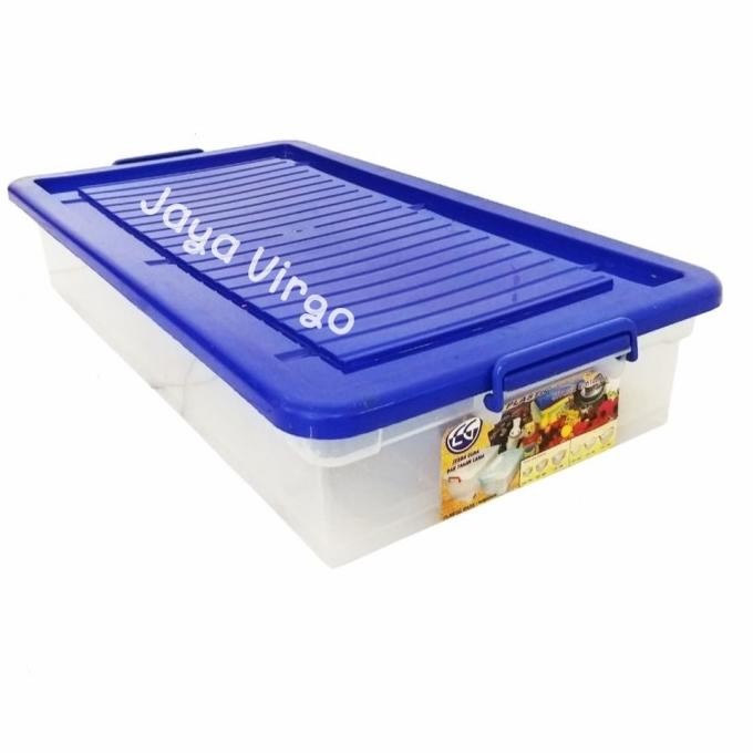 TERMURAH - Underbed bening LG / box roda ceper / box container / kotak roda ceper