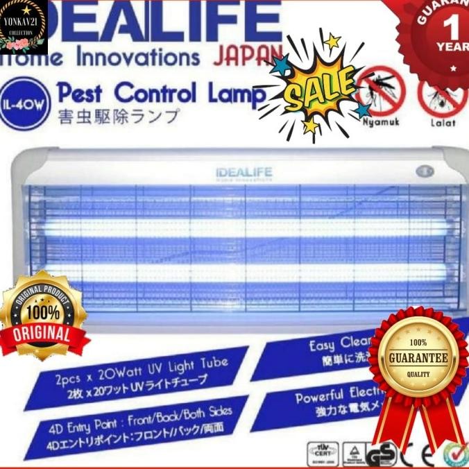 Idealife insect killer IL 40 W perangkap nyamuk lalat besar lampu uv